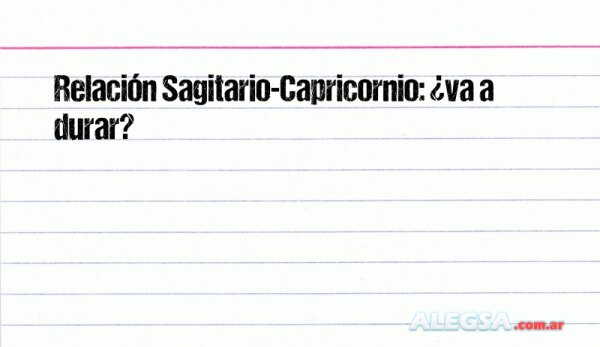 Relación Sagitario-Capricornio: ¿va a durar?