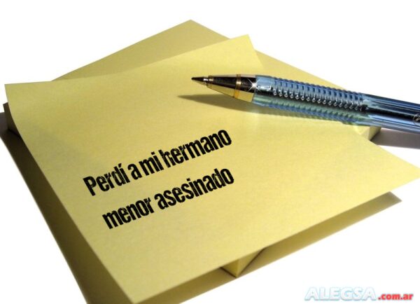 Perdí a mi hermano menor asesinado