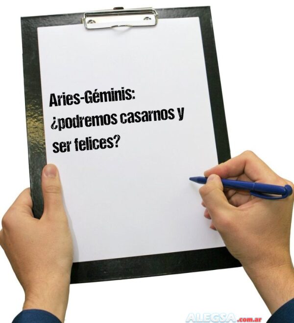 Aries-Géminis: ¿podremos casarnos y ser felices?