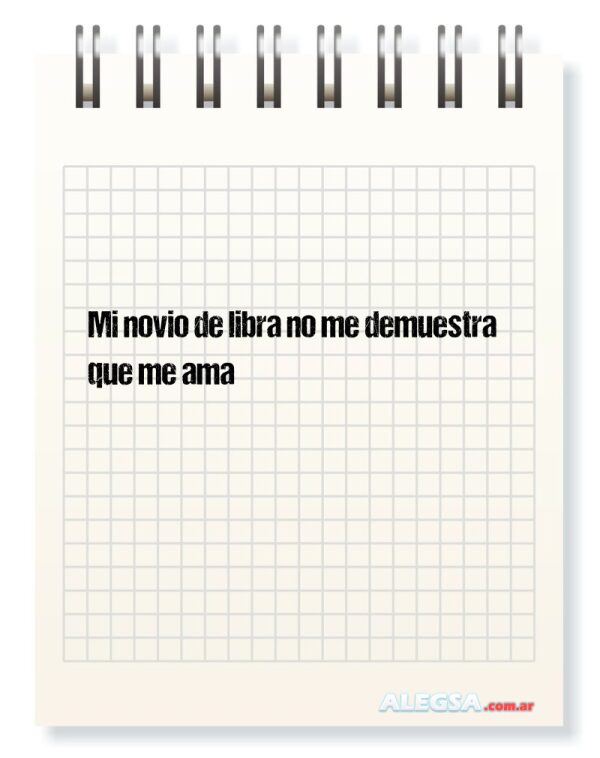 Mi novio de libra no me demuestra que me ama