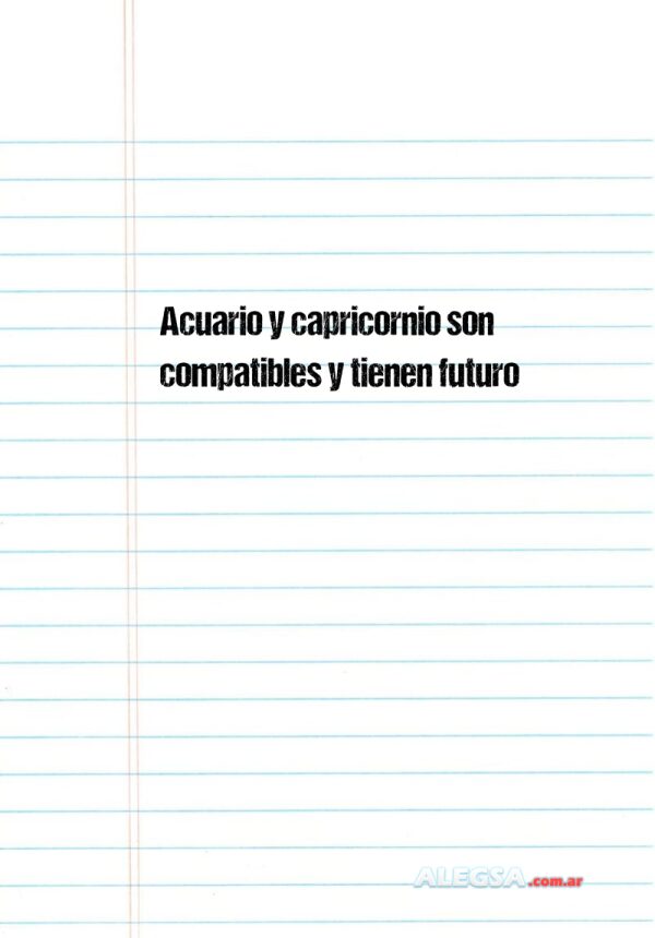 Acuario y capricornio son compatibles y tienen futuro