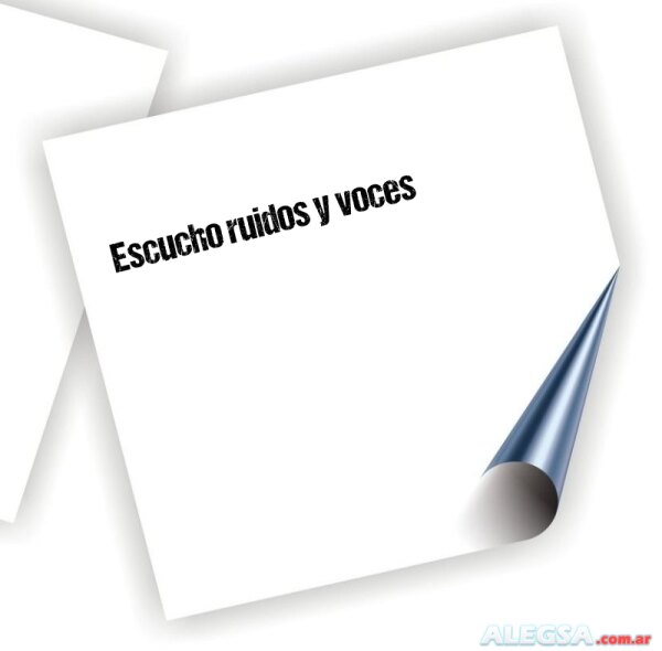 Escucho ruidos y voces