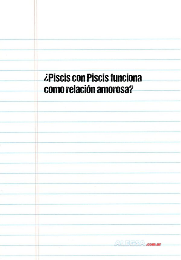 ¿Piscis con Piscis funciona como relación amorosa?