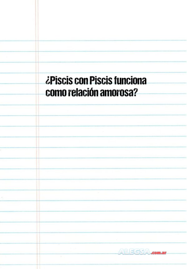 ¿Piscis con Piscis funciona como relación amorosa?