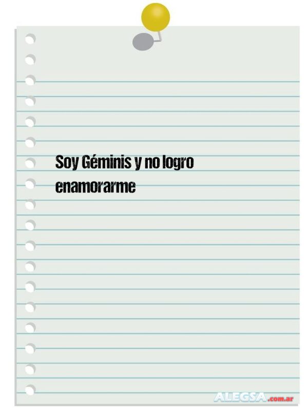 Soy Géminis y no logro enamorarme