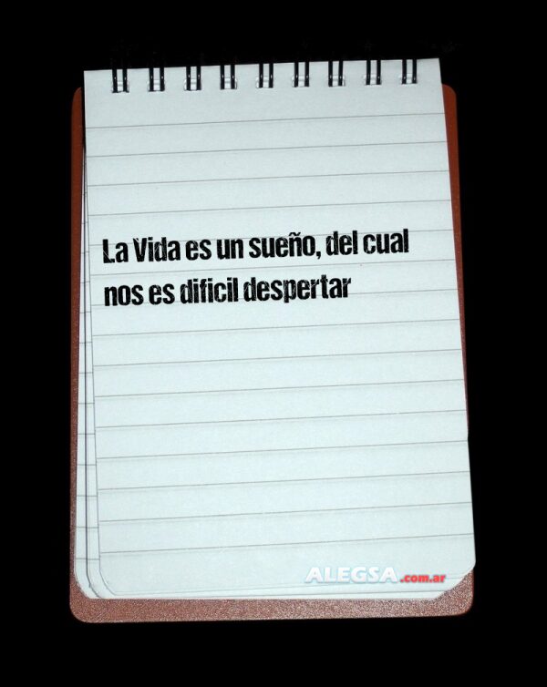 La Vida es un sueño, del cual nos es dificil despertar