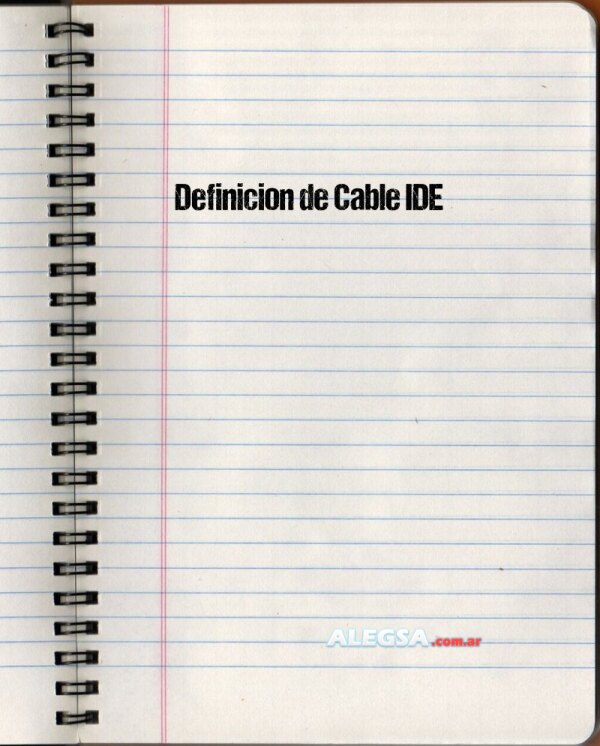 Definición de Cable IDE