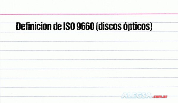 Definición de ISO 9660 (discos ópticos)