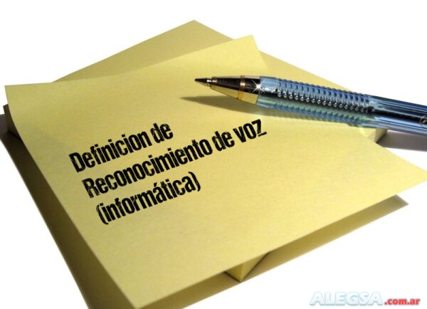 Definición de Reconocimiento de voz (informática)