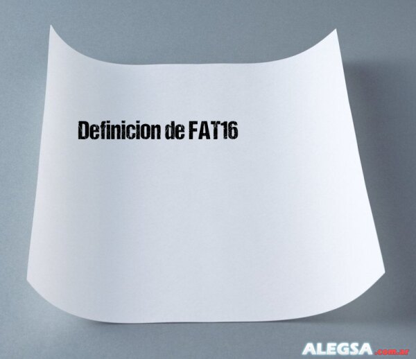 Definición de FAT16