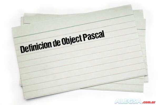 Definición de Object Pascal