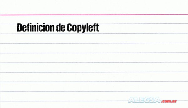 Definición de Copyleft