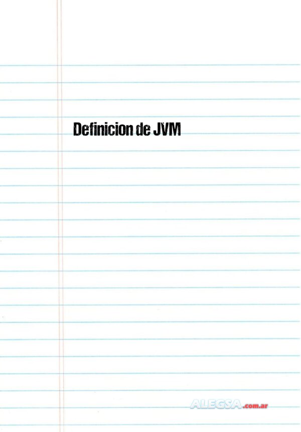 Definición de JVM