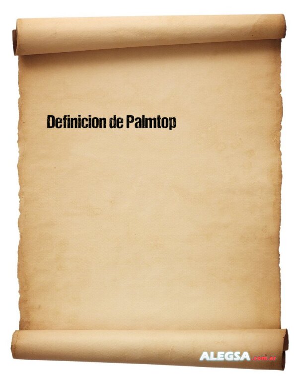 Definición de Palmtop