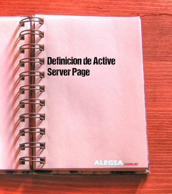 Definición de Active Server Page
