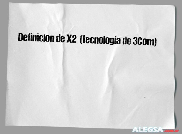 Definición de X2  (tecnología de 3Com)