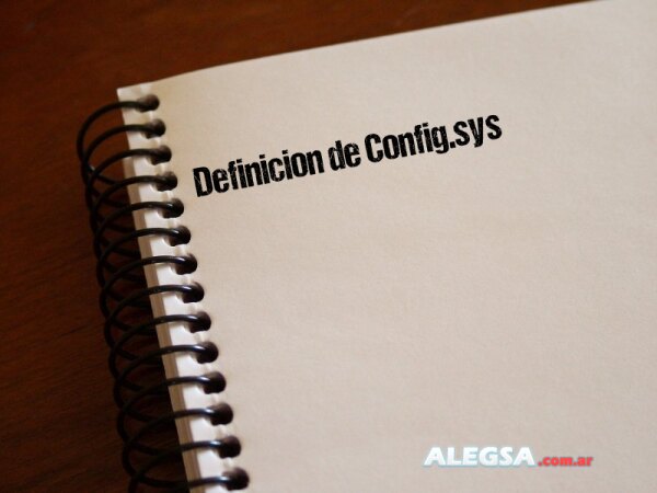 Definición de Config.sys