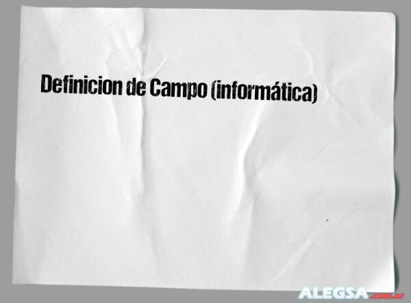 Definición de Campo (informática)