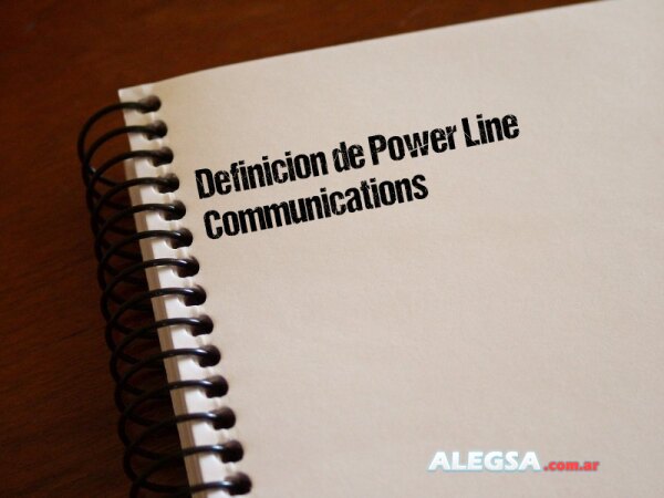 Definición de Power Line Communications