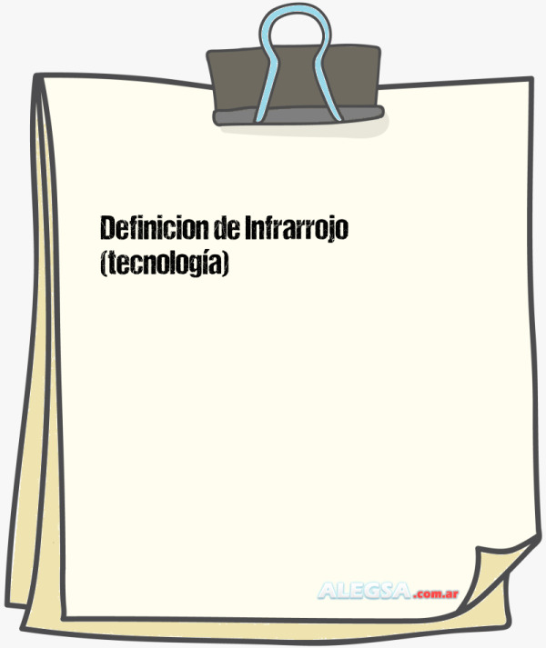 Definición de Infrarrojo (tecnología)