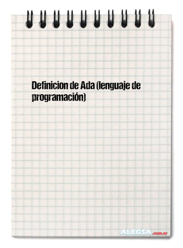 Definición de Ada (lenguaje de programación)