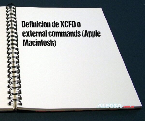Definición de XCFD o external commands (Apple Macintosh)