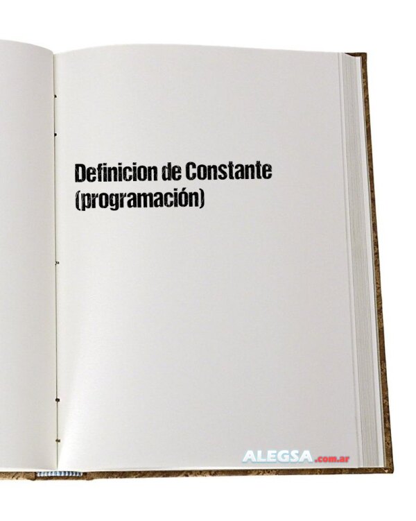 Definición de Constante (programación)