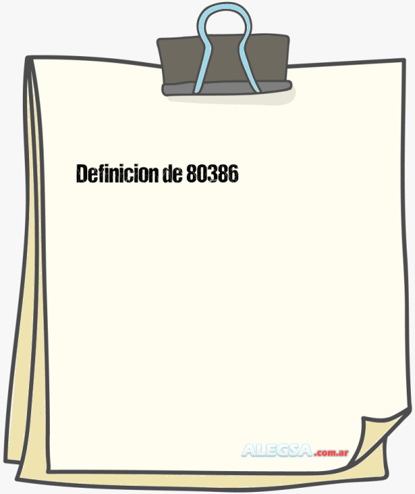 Definición de 80386