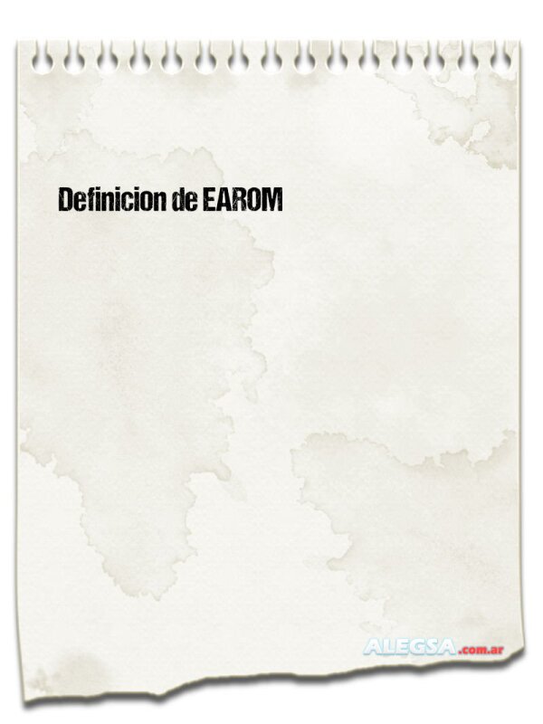 Definición de EAROM