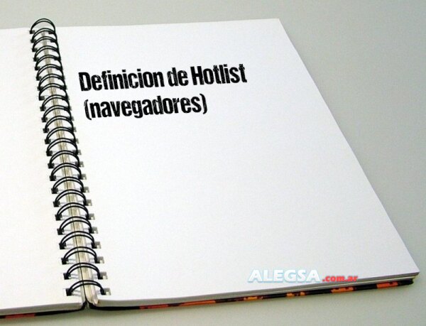 Definición de Hotlist (navegadores)