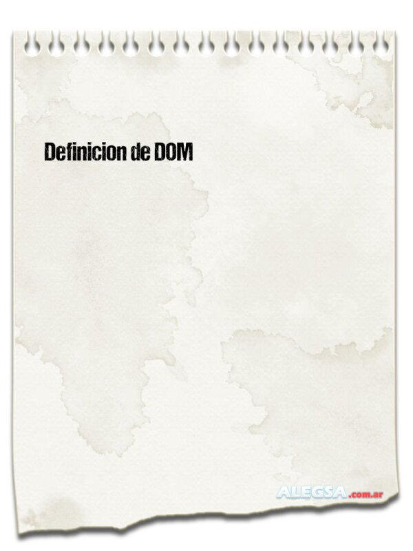 Definición de DOM