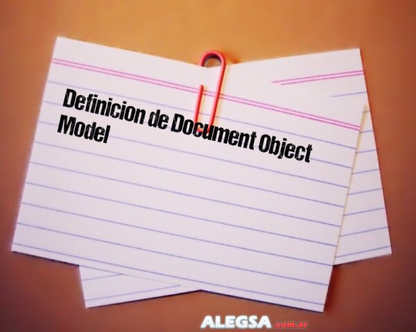 Definición de Document Object Model