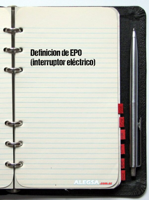 Definición de EPO (interruptor eléctrico)