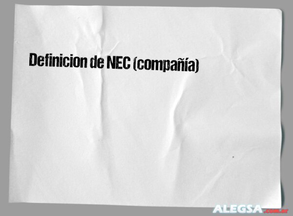 Definición de NEC (compañía)