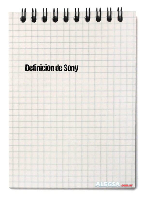 Definición de Sony