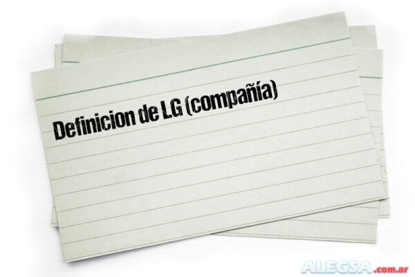 Definición de LG (compañía)