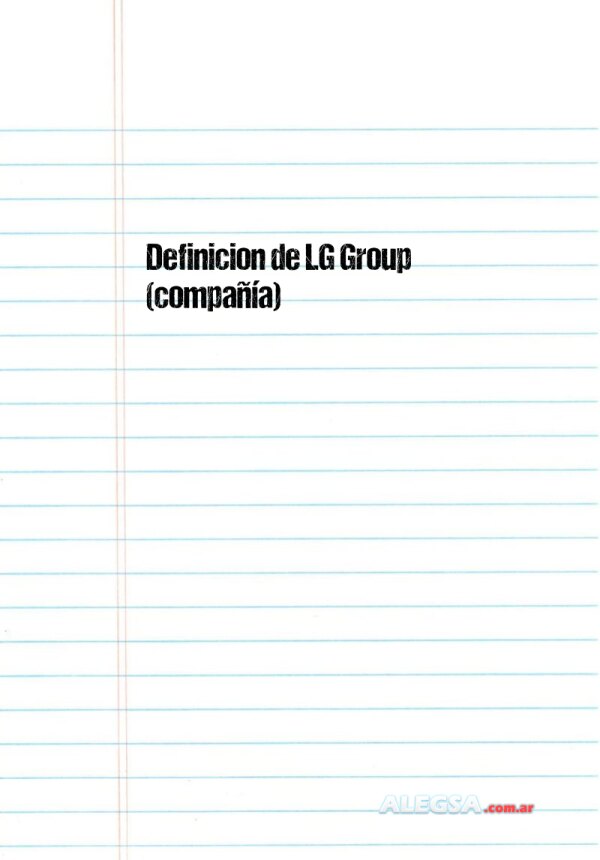 Definición de LG Group (compañía)