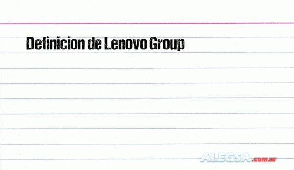 Definición de Lenovo Group