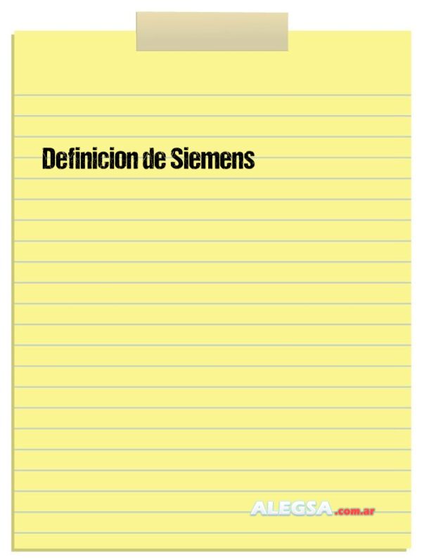 Definición de Siemens