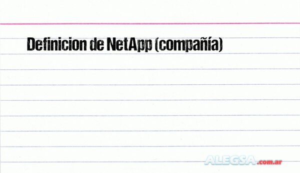 Definición de NetApp (compañía)
