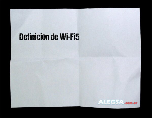 Definición de Wi-Fi5