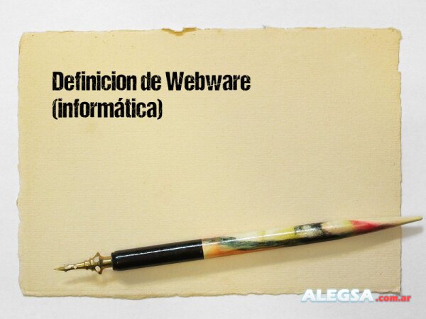 Definición de Webware (informática)