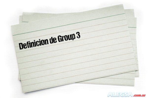 Definición de Group 3