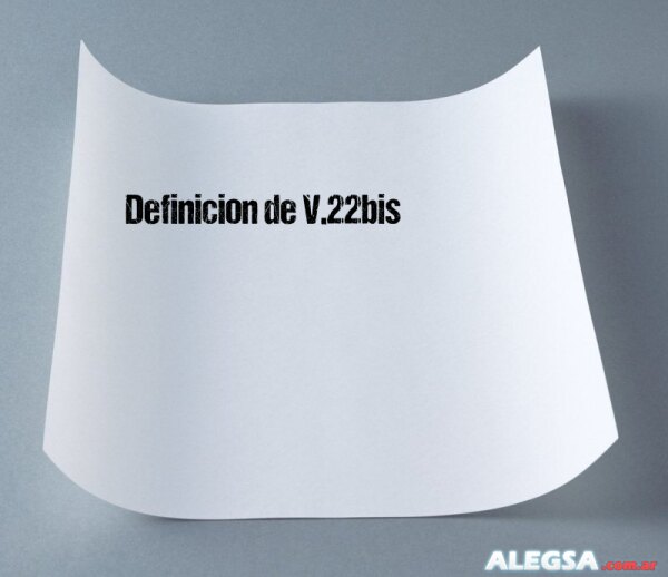 Definición de V.22bis