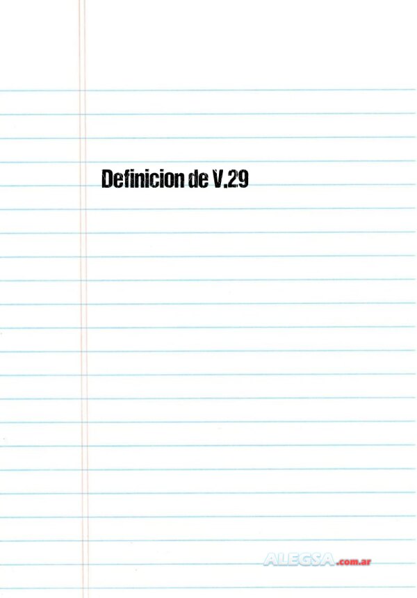 Definición de V.29