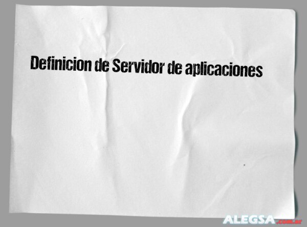 Definición de Servidor de aplicaciones