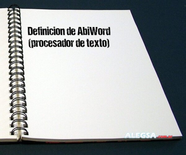 Definición de AbiWord (procesador de texto)