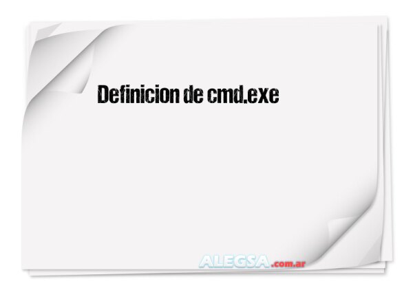 Definición de cmd.exe