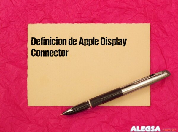 Definición de Apple Display Connector
