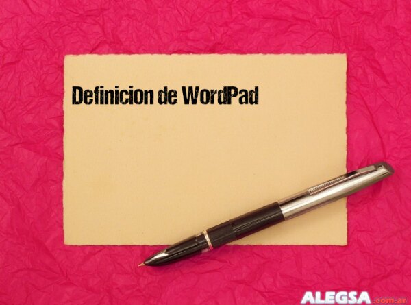 Definición de WordPad